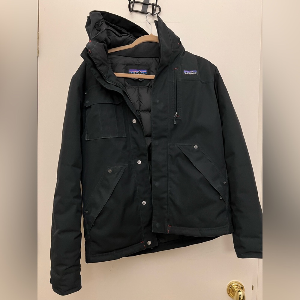 Men’s Patagonia winter black parka jacket